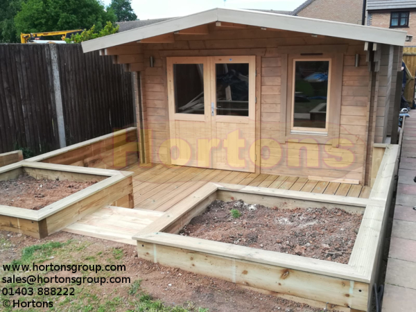 4x7m Bath cabin in 35mm logs