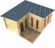 4x4 Alton L-shaped cabin, 28mm logs