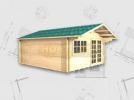 Taylor 4 x 5 log cabin with strong 45mm wall logs