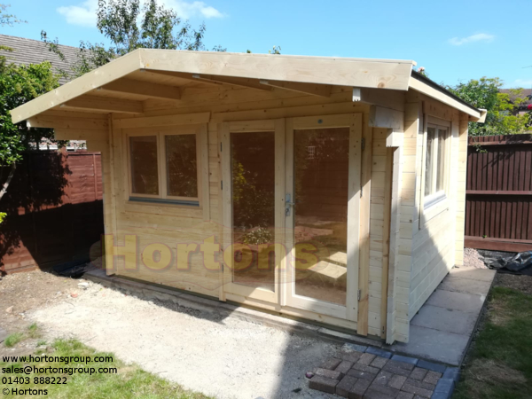 4 x 3 m Leatherhead Log Cabins