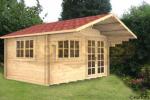 Leatherhead Twinskin 28 + 28mm, 4m x 3m log cabin