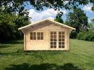 Leatherhead Twinskin 45 + 45mm 4m x 3m log cabin