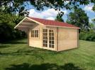 Leatherhead Twinskin 28 + 28mm, 4m x 3m log cabin