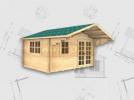 Rugby 4x3m Log Cabin - 35mm