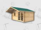 Rugby 4x3m Log Cabin - 35mm