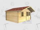 45mm, 4x4m Seaford cabin