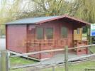 4m x 4m, 35mm Camberley Log Cabin