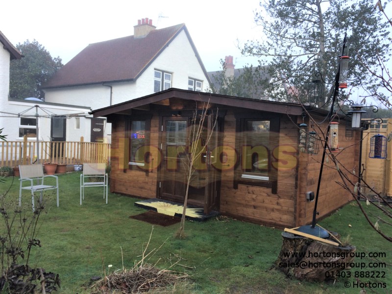 5x4 log cabin James with 35mm logs