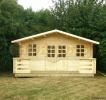 5x4 log cabin James with 35mm logs