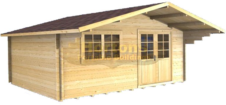 Lilly 28mm 5m x 4m log cabin