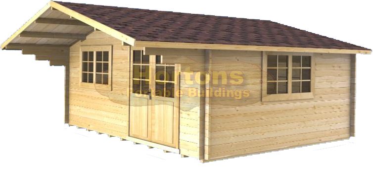 Lilly 28mm 5m x 4m log cabin