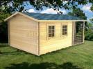 35mm Stafford 5.5m x 3.5m Log Cabin