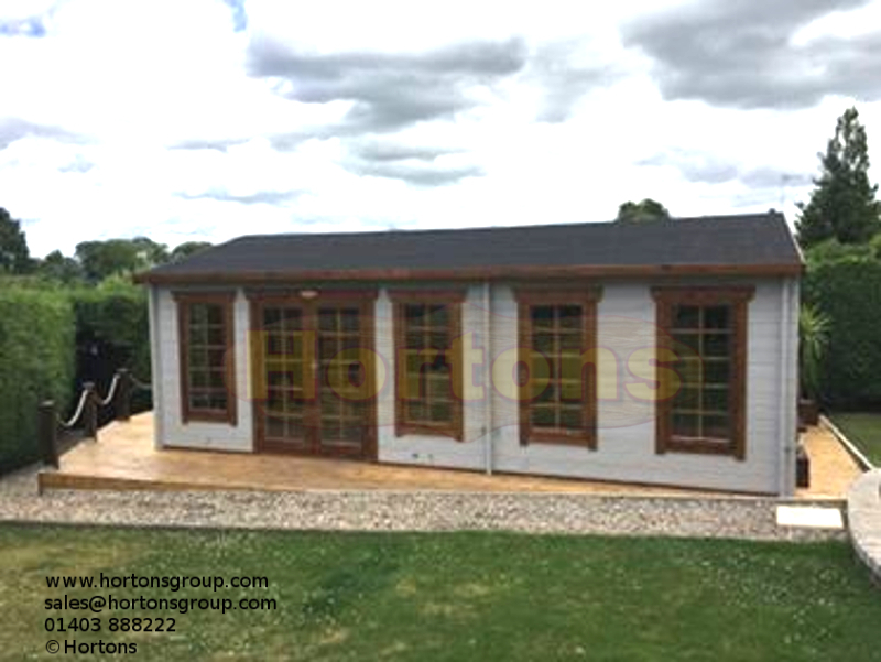 Basildon 45mm 7.5x4.5m Log Cabin