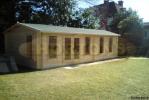 Basildon 45mm 7.5x4.5m Log Cabin