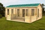 Basildon 45mm 7.5x4.5m Log Cabin - Click Image to Close