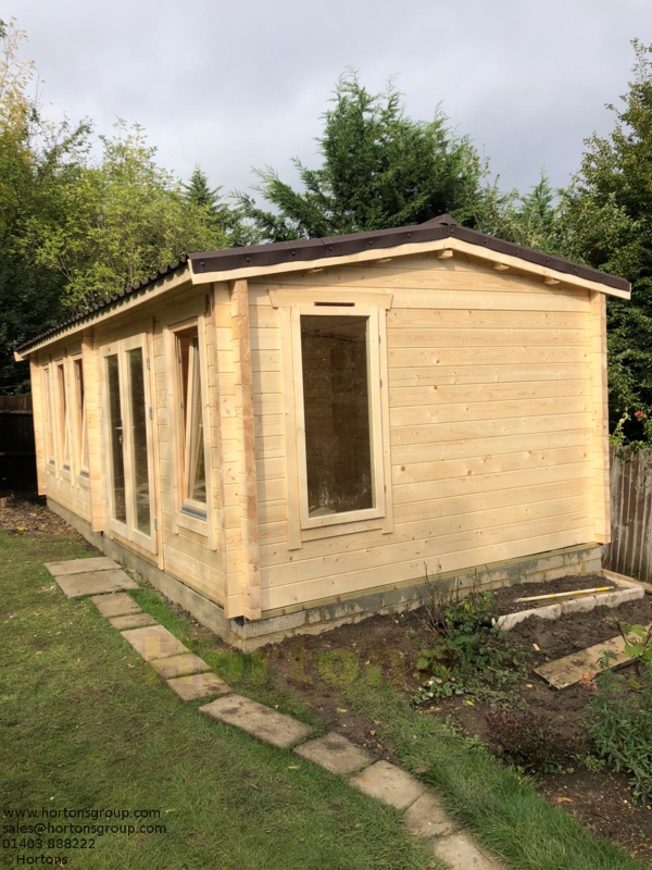 York 45mm 7.5m x 3.5m Log Cabin - Click Image to Close