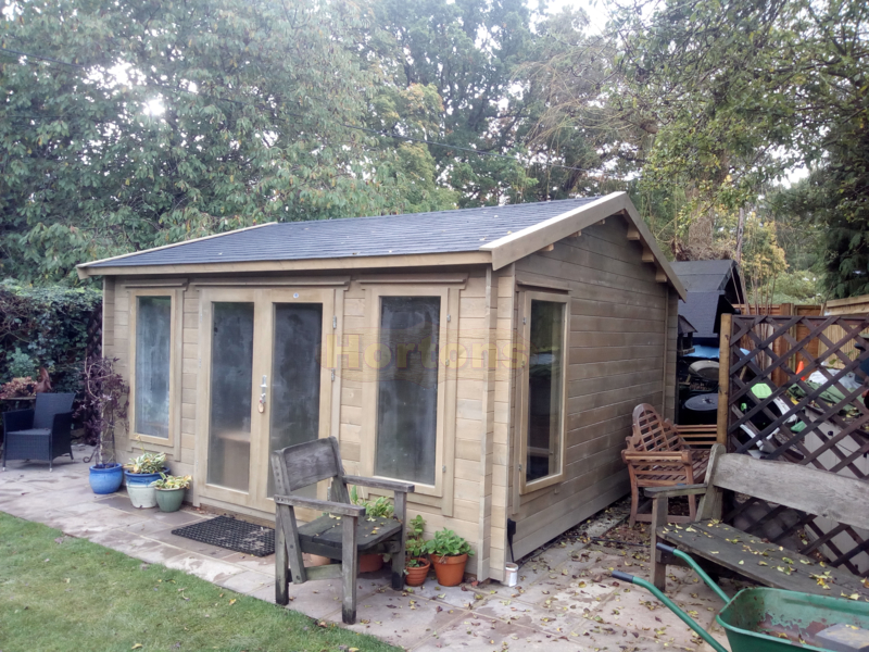 45mm Cheltenham - 4.5m x 4.5m Log Cabin