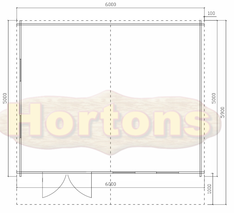 Blackburn 60mm 6x5m log cabin