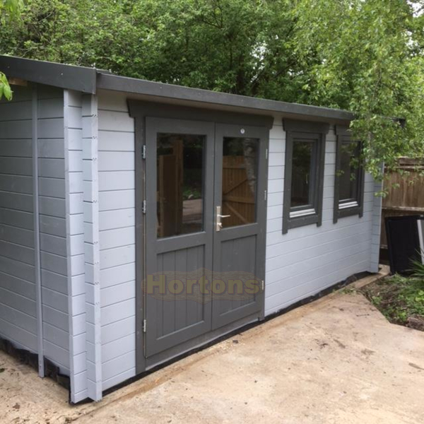 45mm Bedford 5m x 3m Log Cabin