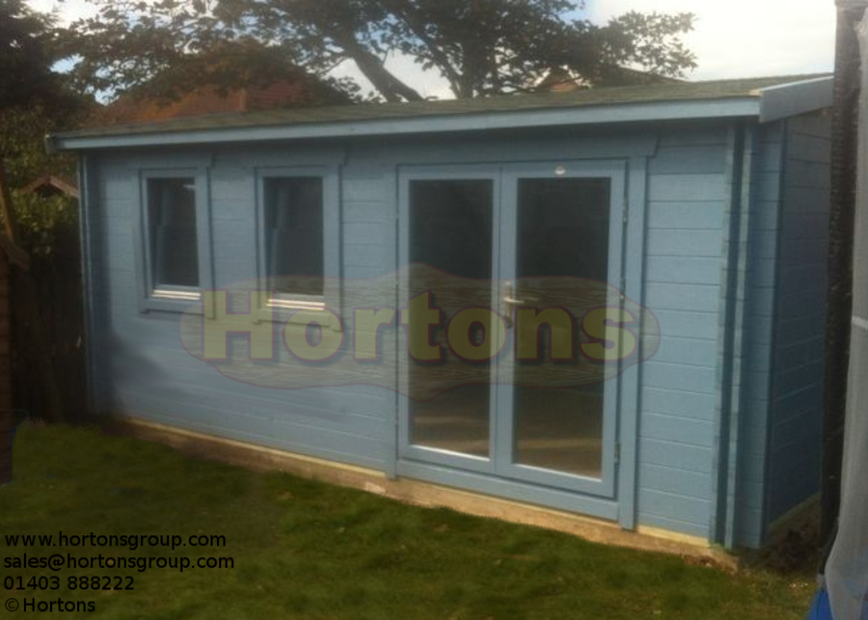 45mm Bedford 5m x 3m Log Cabin - Click Image to Close