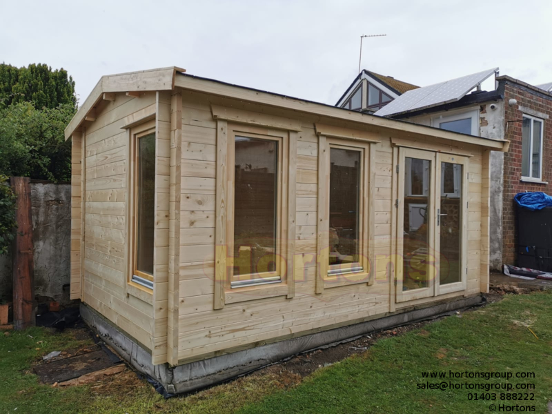 45mm Bedford 5m x 3m Log Cabin