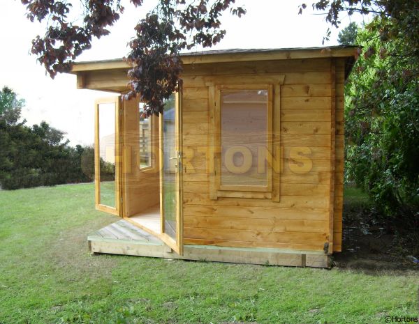 3x4m Corner Log Cabins - Click Image to Close