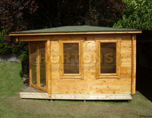 3x4m Corner Log Cabins - Click Image to Close