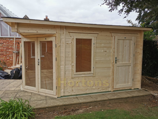 3x4m Corner Log Cabins - Click Image to Close