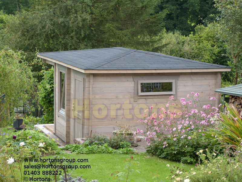 3x5m corner log cabin - Click Image to Close