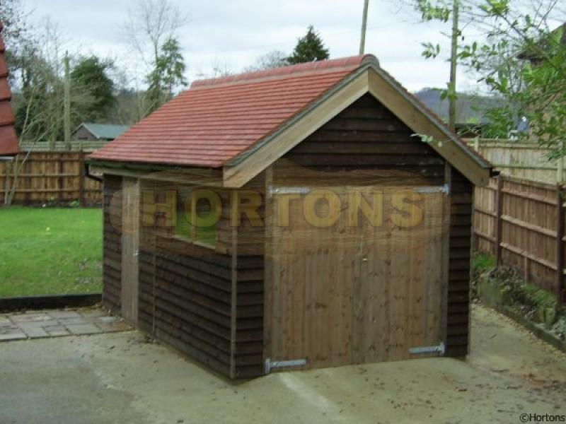 3.5x5.5m Single Timber Framed Garage - Click Image to Close