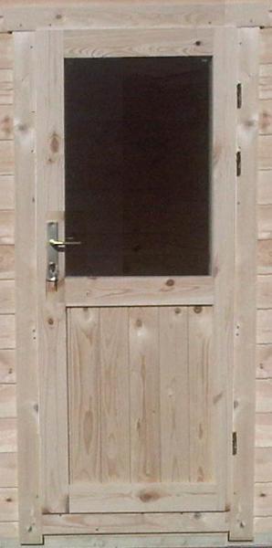 Half glazed standard cabin single glazed single door - Click Image to Close