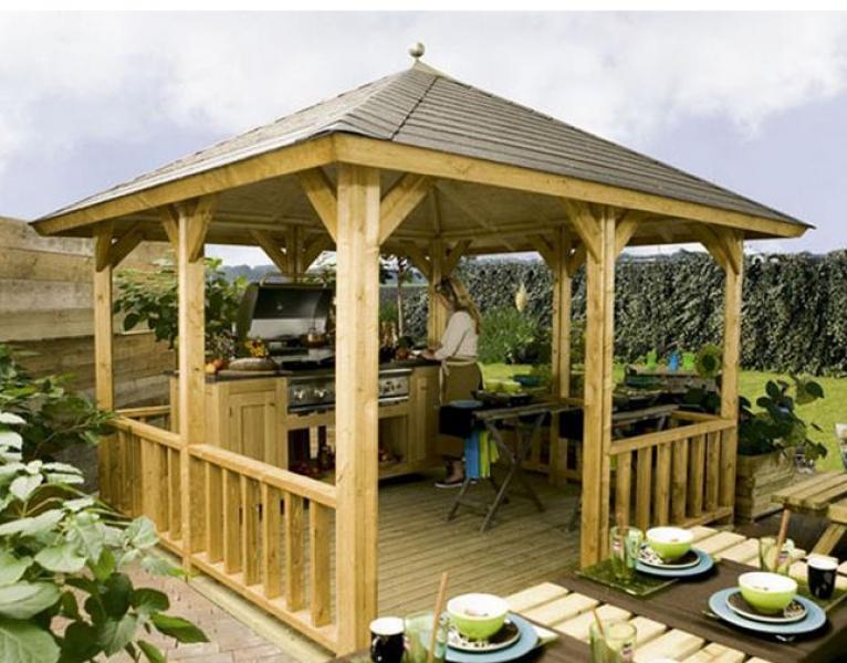 Hawaii garden gazebo - 3m x 3m - Click Image to Close