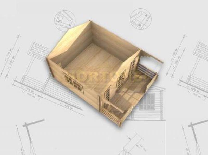 Bournemouth 70mm 4.0 x 3.0m Log Cabin - Click Image to Close