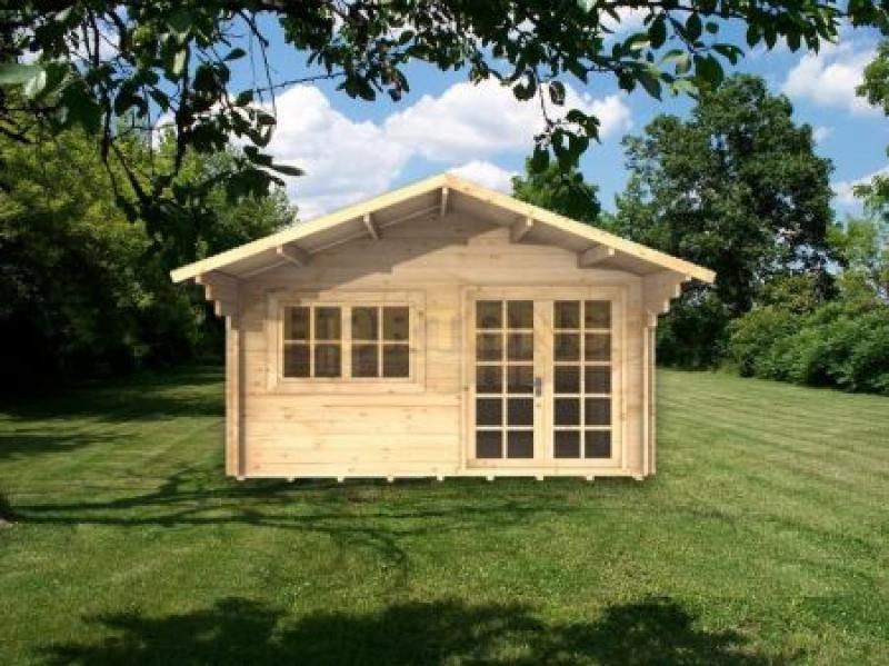 Leatherhead Twinskin 45 + 45mm 4m x 3m log cabin - Click Image to Close