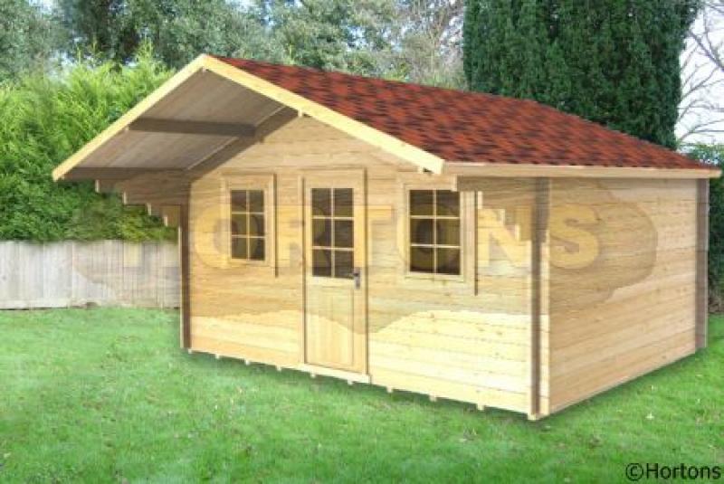 4m x 4m Westerham 35mm Log Cabin for Sale - Click Image to Close