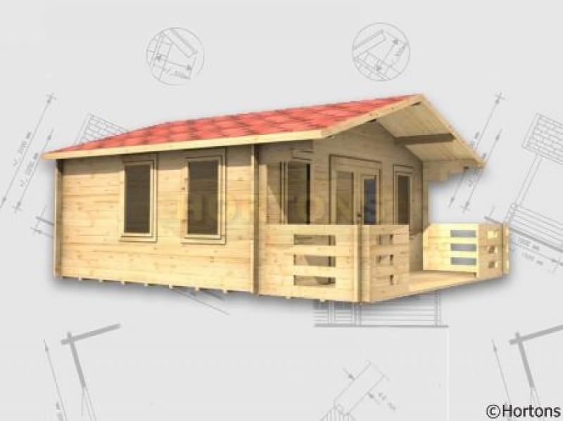 Ashford 45mm 5x5m Log Cabin - Click Image to Close