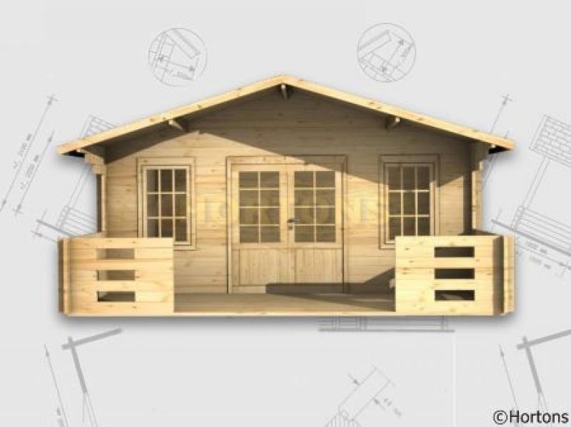 Ashford 45mm 5x5m Log Cabin - Click Image to Close