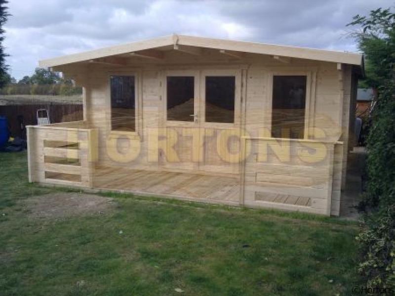 28mm Sevenoaks 5m x 5m Log Cabin - Click Image to Close