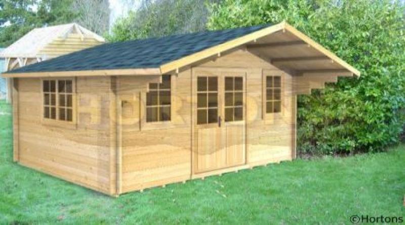 45mm Jasper 5m x 4m log cabin - Click Image to Close