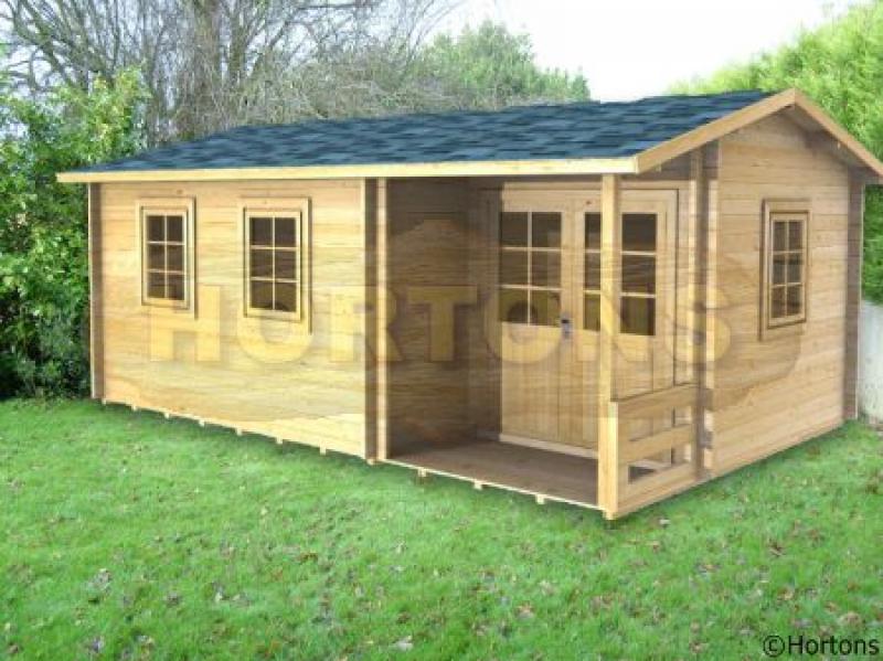 35mm Stafford 5.5m x 3.5m Log Cabin - Click Image to Close