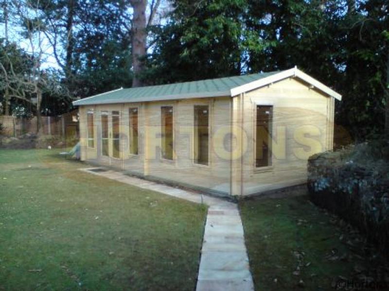 York 45mm 7.5m x 3.5m Log Cabin - Click Image to Close