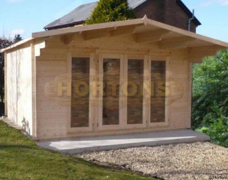 Bamsley 45mm 5x6m Log Cabin - Click Image to Close