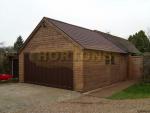 5.5m x 5.5m Double Garage Timber Framed