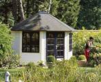 3.5 x 3m Oval Summerhouse Lugarde Prima Jasmine