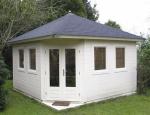 4.2 x 4.2m Corner Summer house Lugarde Prima 5th Avenue Classic