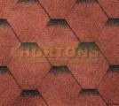 Heavy Duty Shaded Red Hexagonal Felt Shingles