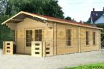 45mm Worthing 3x7m Log Cabin