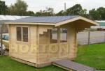 3m x 3m Annie cabin, 35mm logs