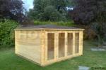 Kidderminster Twinskin 35 + 35mm 3.5x3.5m log cabin