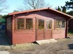 45mm Portsmouth 6x5m log cabin